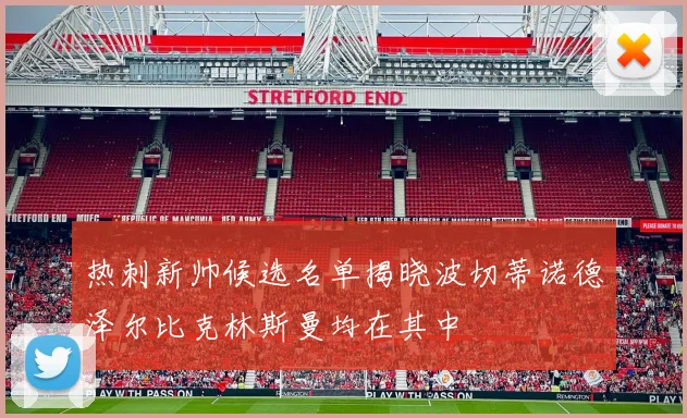 热刺新帅候选名单揭晓波切蒂诺德泽尔比克林斯曼均在其中
